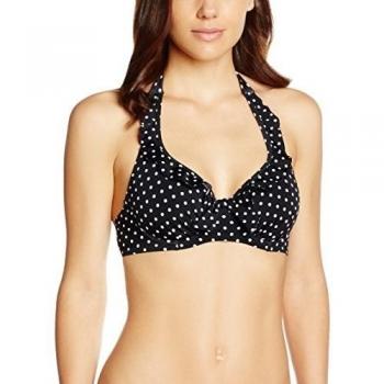 Pour Moi? Hot Spots Halter, Parte de Arriba de Bikini para Mujer, color negro, talla 110E
