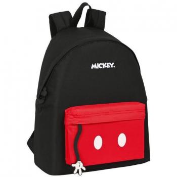 Mochila Mickey Mouse 'Mickey Mood' - Safta 33x42x15cm con Hombreras Acolchadas y Espalda Ergonómica Diseño Único Licencia Oficial