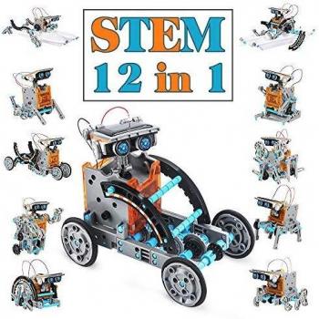 Dreamy Cubby Juguetes Stem para niños de 8 años Kit de Robot Solar 12 en 1 Aprendizaje Educativo Ciencia Construcción de Juguetes con alicates para niños de 8-12 años Regalo de Pascua