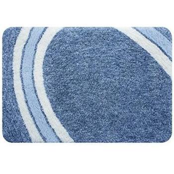 Alfombra de baño de microfibra CURVE 60x90cm Azul Spirella