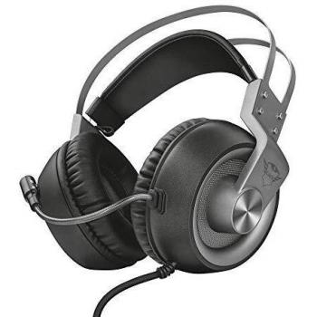 Trust Cascos Gaming GXT 430 Ironn Auriculares Gamer con Micrófono Flexible, Potentes Unidades Acústicas de 50 mm, Cable de Goma, para PS4, PS5, PC, Nintendo Switch, Xbox One, Xbox Series X - Negro