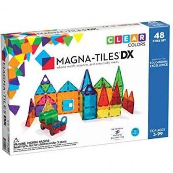 Magna-Tiles® Clear Colors 48 Piece DX Set
