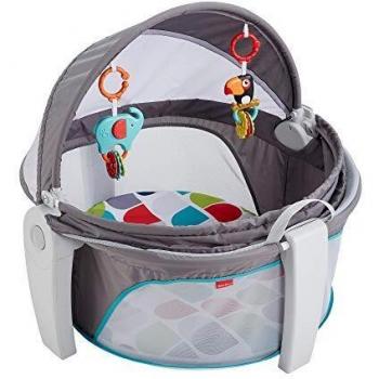 Fisher-Price - Cuna De Viaje 2 En 1 Para Bebé, Multicolor, FWX16, Exclusivo en Amazon