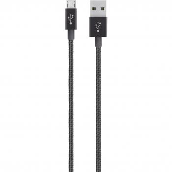 Belkin MIXIT F2CU021bt04-BLK - Cable Micro-USB, compatible con Samsung Galaxy S7 y S7 edge, color negro metálico