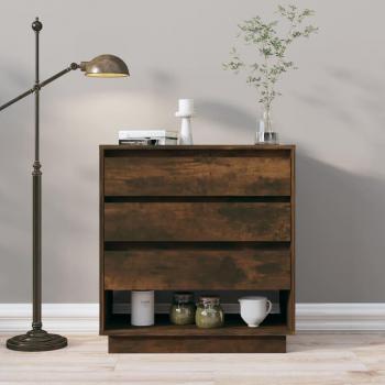 Aparador de madera contrachapada 70x41x75 cm, Mueble de Almacenaje de Salón, Armarios con Puertas, Cajón de Madera, Buffet para salón Moderno, Armario Auxiliar,