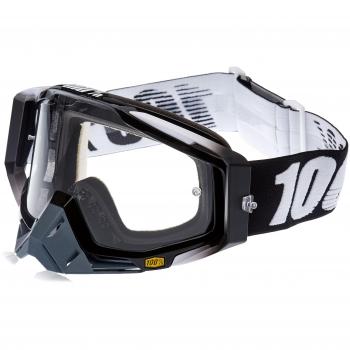 100 Percent RACECRAFT Goggle Abyss Black - Clear Lens