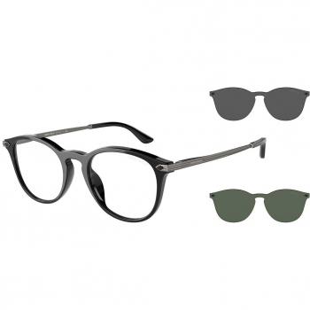 Giorgio Armani AR8159U 50011W Men's Eyeglasses Black Size 51 - Blue Light Block Available (Frame Only)