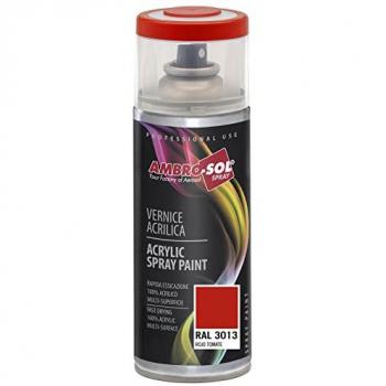 Spray acrílico Ambro-Sol Rojo Tomate RAL 3013 400ml