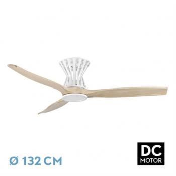 Ventilador DC Baltir 18W Blanco/Haya 3 Aspas