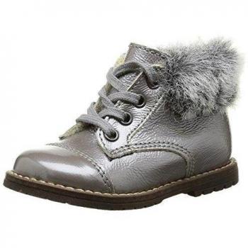 Little Mary Traineau - Zapatos primeros pasos de Piel para niña Gris Gris