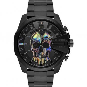 Diesel Mega Chief Chronograph Black-Tone Stainless Steel Watch