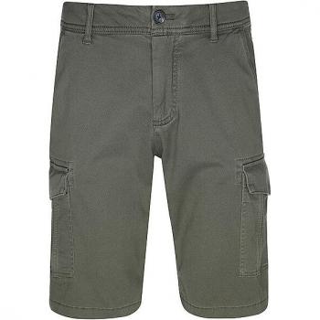 Bermudas Cargoshorts Hombre Tom Tailor Olive Estructura Regular Fit 29
