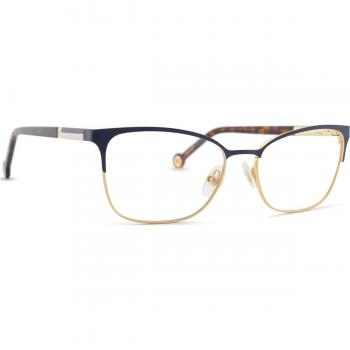 Carolina Herrera Gold Optical Frame HER0164 LKS 17 55 - Must-Have Style for Women, Blue, Size: 55mm