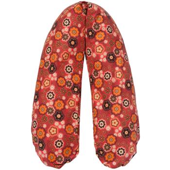Flexofill 2008-1-554 - Almohada para lactancia con funda incluida - XL - 190 x 40 cm - Rojo flores retro