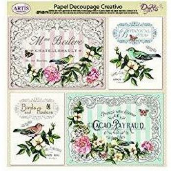 Dayka Trade Papel decoupage, Multicolor, 32 x 31 cm