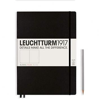 Cuaderno Leuchtturm1917 Master A4+ Slim Tapa Dura Lisa Negro