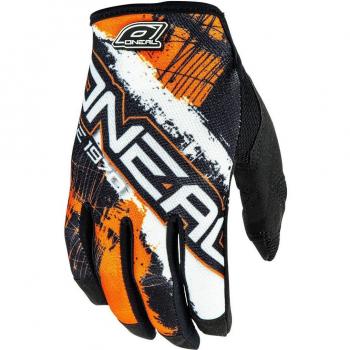 O'Neal Jump Shocker Guantes de Bicicleta, Negro/Naranja, XL