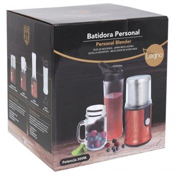 Exprimidor eléctrico 300W Starley-Percutti con botellas deportivas de 600 ml, licuadora para zumos, batidos y molinillo de café