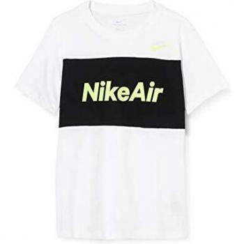 NIKE B NSW Air tee SS Camiseta de Manga Corta, Niños, White/Black, XS