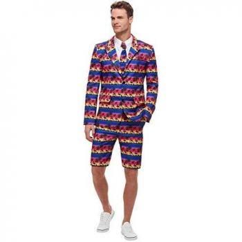 Smiffys 51037L Sunset - Traje de flamenco para hombre, talla L, 106,68-111,76 cm