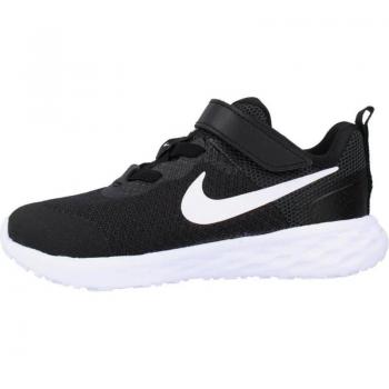 Zapatillas Deportivas NIKE REVOLUTION 6 NN para Niña y Niño, modelo TDV, color negro 003, talla 19.5