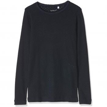 NAME IT Nkfvitte LS XSL Top Noos, Camisa Manga Larga para Niñas, Azul