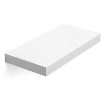 VASAGLE Estante de Pared para, Estante Flotante, 40 x 20 x 3,8 cm, Estantes para Libros, Decoraciones, Blanco LWS24WT