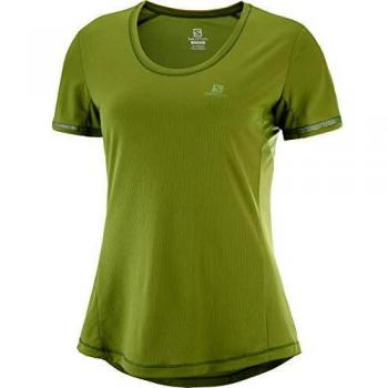 Salomon Agile SS tee T-Shirt, Mujer, Avocado, L