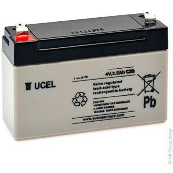 Batería AGM Sellada YUCEL Y3.5-4 4V 3.5Ah F4.8