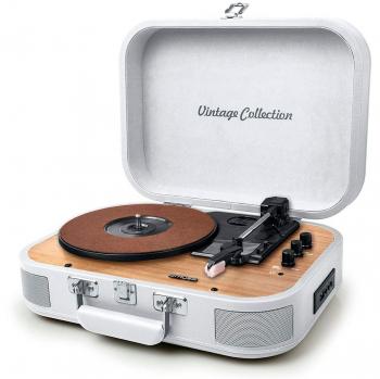 Muse MT-201 WW Tocadiscos Estéreo Automático Bluetooth/USB Blanco