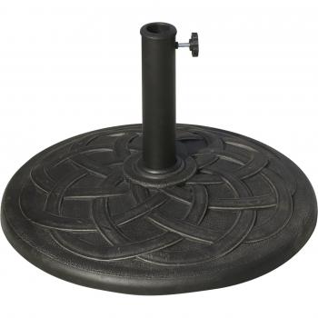 Base de Sombrilla Outsunny de Resina y Acero Ø54,5x33 cm Bronce