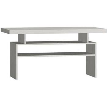Mesa de Centro Angular Stanton C109, Aglomerado Laminado, Arte Blanco, 120 x 60 x 60 cm