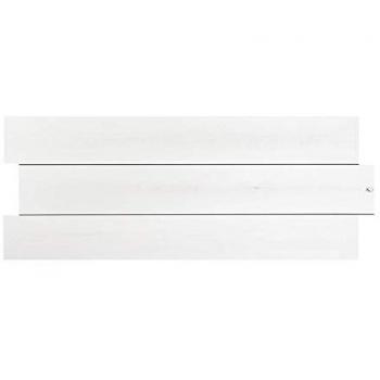 Cabecero de madera maciza DECOWOOD Flandes III en varios acabados y medidas, tono blanco, 100x60cm, fabricado en madera de pino Flandes, hecho a mano en España, acabado horizontal as