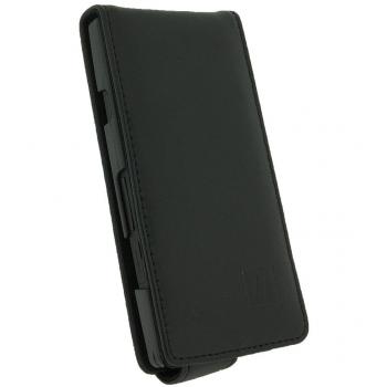 igadgitz Negro Funda de Cuero Piel Carcasa Case Cover para Sony Xperia S Android + Pantalla Protector