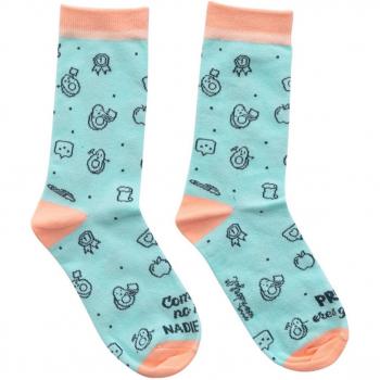 Calcetines con Diseño y Mensaje Mr. Wonderful: Profe, Eres Genial / Como Tú No Hay Nadie Igual