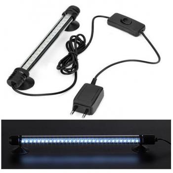 Lámpara LED Sumergible Blanca para Acuarios 30 cm 1,5 W con Ventosas