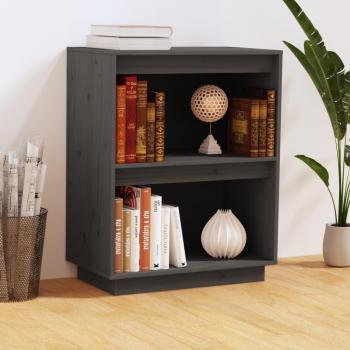 Consola de madera maciza de pino gris 60x34x75 cm