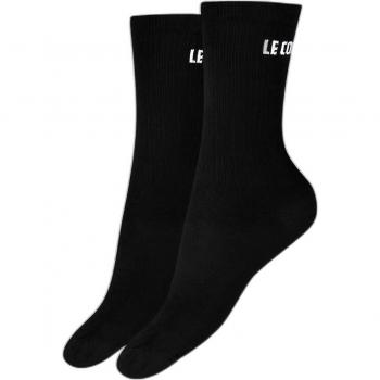Le Coq Sportif Essentials No Show Socks for Men - 2 Pack, Black