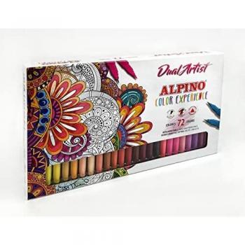 Alpino Color Experience 72 Rotuladores Dual Artist | Rotuladores Doble Punta: Punta Pincel y Punta Fina