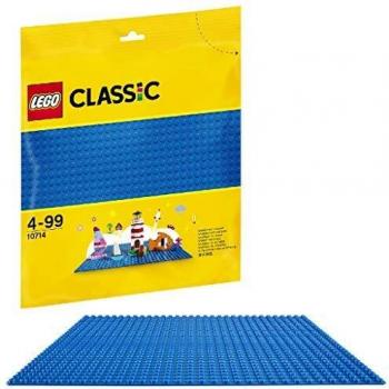 LEGO 10714 Classic Blue Baseplate 10 x 10 Inch/32 x 32 Studs Stackable Building Board, Creations Sheets Builders
