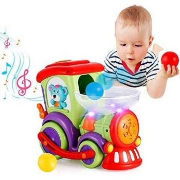 VATOS Juguetes para Bebés para 1~4 años de Edad Niños y Niñas Juguetes para Niños Pequeños con Pelotas Perseguidoras Luz Conversación y Música Juguetes Eléctrico Educativos Tempranos Tren