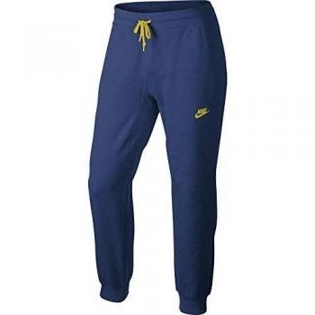 Nike Pantalón Deporte Aw77 Ft Cuff Azul / Amarillo L