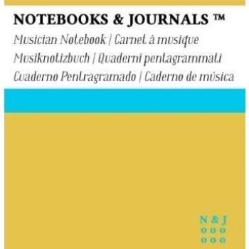 Cuaderno de Música Notebooks & Journals, Pocket, Amarillo, Tapa Blanda: