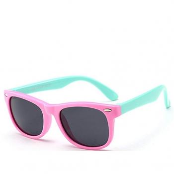 FOURCHEN Gafas de sol flexibles de goma polarizadas para niños para niñas de 3 a 10 años de edad