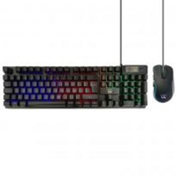 Ewent PL3201 Combo Gaming Teclado y Ratón USB QWERTY Español Negro RGB