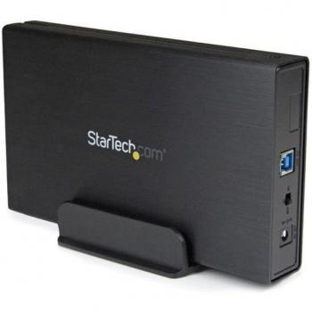 StarTech.com 3.5in Black USB 3.0 External SATA III Hard Drive Enclosure with UASP for SATA 6 Gbps - Portable External HDD