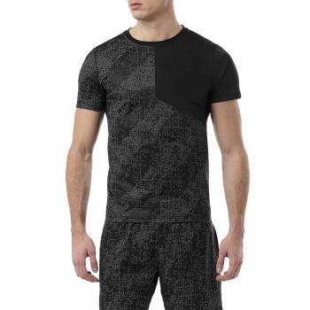 Asics Lite Show Shortsleeve Top Lite Stripe Performance Black L