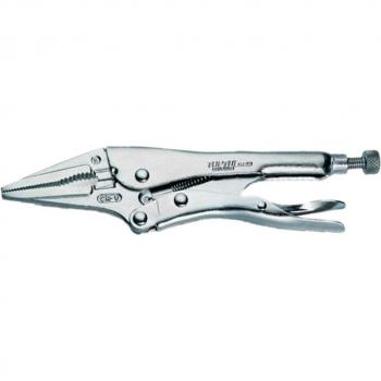 Pinza sujetadora TOPTUL DAAS1A06, Alicates de cierre de 6 pulgadas, tipo larga, fabricada en acero al carbono con acabado pulido, mango ergonómico para un mejor agarre y diseño de bloqueo para