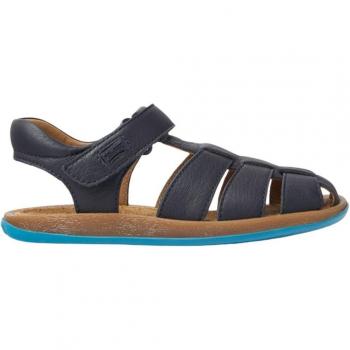 Camper Bicho 80177-067 - Sandalias de niño en piel color azul marino