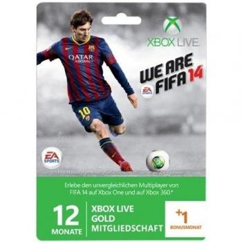 Xbox Live - Gold-Mitgliedschaft 12 + 1 Monate - Im Design Von FIFA 14 [Importación Alemana]